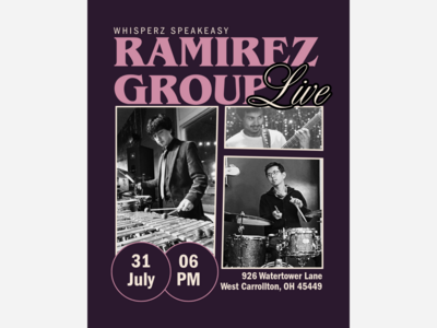 Live Music from Noah Ramirez Group at Whisperz Speakeasy