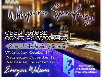 Come As You Are Open House at Whisperz Speakeasy
