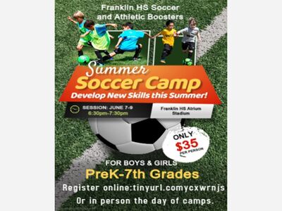 Franklin Athletic Boosters Along with HS Soccer Offering a Summer Soccer Camp 