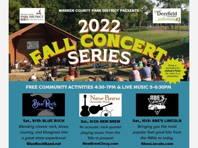WC Park District Host FREE Fall Concert and Family Fun at Landen-Deerfield Park