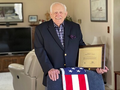 Clearcreek Township Helps WWII Vet Bill Denlinger Celebrate His 100th Birthday 