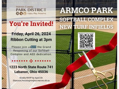Warren County Park District Announces Grand Reopening of Softball Complex