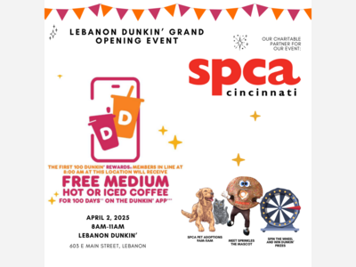 Dunkin’® Brings the Future of Coffee to Lebanon: Grand Opening Celebration Set for April 2, 2025.