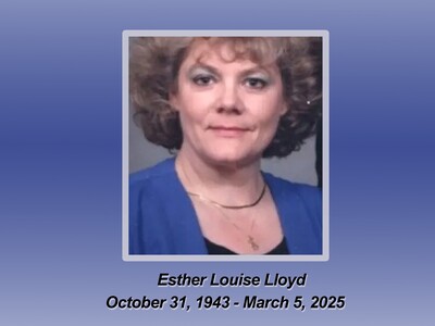 Esther Louise Lloyd Lebanon, Ohio  October 31, 1943 - March 5, 2025