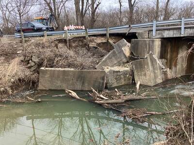 No Date Yet On When Franklin Trenton Road Will Re-open