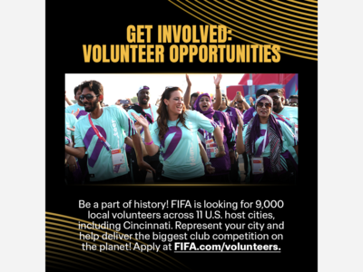 FIFA Seeking Volunteers to Help Support The Club World Cup in Cincinnati this summer