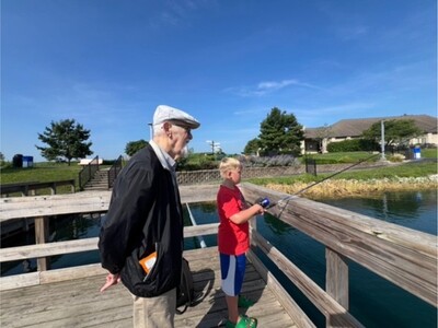 Hook, Line and Sinker: Memory Care Residents Share Angling Passion with Children