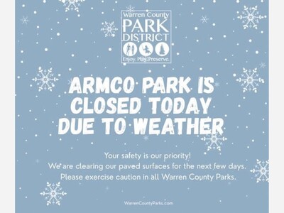 Armco Park is CLOSED Today, Sun., 1/25/26.