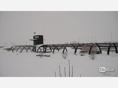 Despite the Snow The USS Cincinnati Cold War Memorial Peace Pavilion Is On Schedule