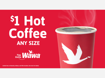 Wawa Announces $1 Hot Coffee Offer at All Store Locations Across Ohio