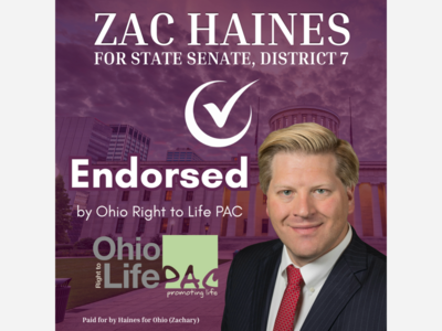 Zac Haines Announces Ohio Right to Life PAC Endorsement in 7th Senate District Race
