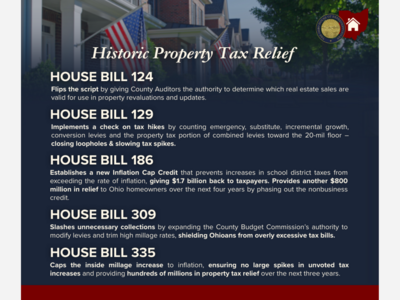 Lebanon/Mason's State Rep. Adam Mathews Held Press Conference on Recently Enacted Property Tax Reform Bills