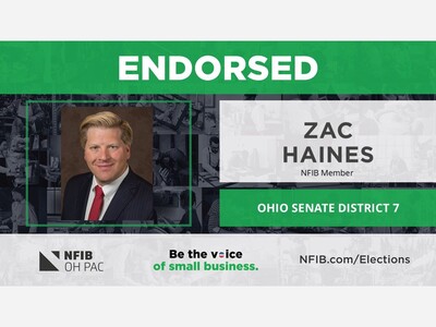 Zac Haines Announces NFIB Ohio PAC Endorsement in 7th Senate District Race