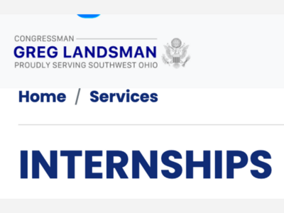 Congressman Greg Landsman Accepting Applications for Spring 2027 Internships