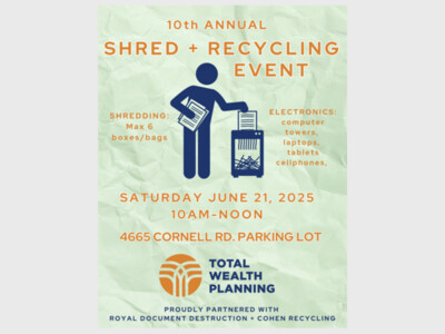 10th Annual Shred + Recycling Day At Total Wealth Planning!