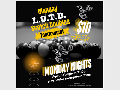LOTD Scotch Doubles Pool Tournament