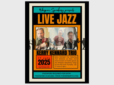 Live Music from Kerry Kennard Trio at Whisperz Speakeasy