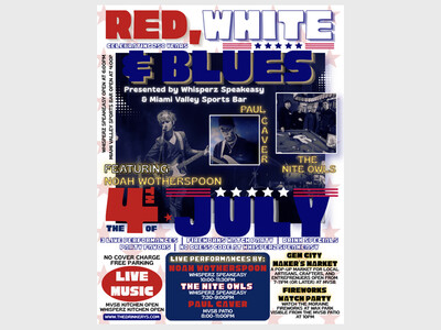 Red, White & Blues: America's 250th Anniversary Blues Bash at Whisperz Speakeasy!