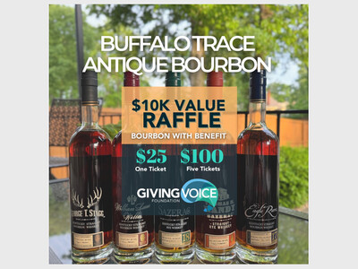 The Giving Voice Foundation’s 3rd Annual

Cincy $10K Rare Bourbon Raffle