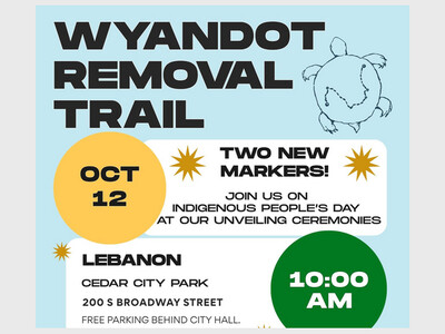 Dedication Ceremony for the Wyandot Removal Trail Marker