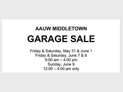 AAUW Middletown Garage Sale 