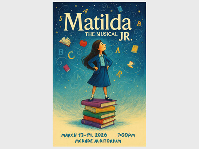 Franklin Junior High Drama Club to present  Matilda the Musical JR.  March 13 and 14