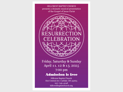 Easter Musical - Resurrection Celebration - dramatic presentation of the Gospel of Jesus Christ 